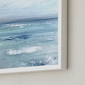 "Aqua View " - Art Print in Sea Green by Colleen Ehrlich - Frame Close-up