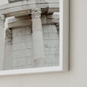 "Roma III" - Art Print in Ivory and Brown by Becca Beers - Frame Close-up