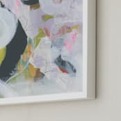 "Clouded Path 6" - Art Print in Gentle Lilac by Eunmee Studio - Frame Close-up