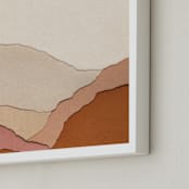 "Daybreak." - Art Print in Sunset by Katy Shen - Frame Close-up