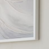 "Folds of Grace" - Art Print in Light Grey by Sarah Lund - Frame Close-up
