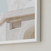 "Structural IV" - Art Print in Stone by Jacquelyn Sloane Siklos - Frame Close-up