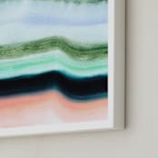 "Taffy" - Art Print in Peachy Nectar by Nikki Stinson - Frame Close-up