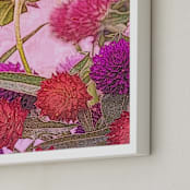 "Bright Good Morning" - Art Print in Soft Pink by Kate Dailey - Frame Close-up