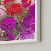 "Bright Good Morning Day 2" - Art Print in Soft Pink by Kate Dailey - Frame Close-up