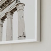 "Roma I" - Art Print in Ivory and Brown by Becca Beers - Frame Close-up