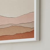 "Dawn." - Art Print in Sunset by Katy Shen - Frame Close-up