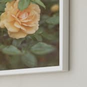 "Garden Flowers No. 3" - Art Print in Summer Peach by Lynann Colligan - Frame Close-up