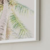 "Yucatan VI" - Art Print in Tropical Green by Lindsay Ferraris Photography - Frame Close-up