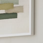 "Coalesce" - Art Print in Sage by Katy Shen - Frame Close-up