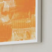 "Tangerine Dream by Stacy Kron" - Art Print in Tangerine by Stacy Kron - Frame Close-up