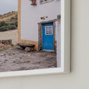 "Aldeia Pequena: Part 1" - Art Print in Vintage Gold by C. Lorraine Design - Frame Close-up