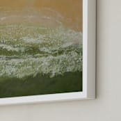 "Green Ocean Wave" - Art Print in Ocean Green by Camille Pietrow - Frame Close-up