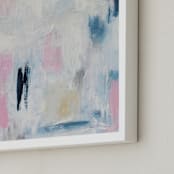 "Enjoy the View " - Art Print in Whispering White by Colleen Ehrlich - Frame Close-up