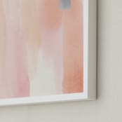 "Brush Strokes No.1" - Art Print in Peach by Little Valley Studio - Frame Close-up