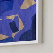 "Byzantine" - Art Print in Cornflower Blue by cyrille gulassa - Frame Close-up