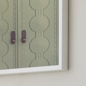 "New Beginnings II" - Art Print in Sage by Shawna Urban - Frame Close-up