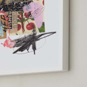 "Wild Hello" - Art Print in Lavender by Misty Hughes - Frame Close-up