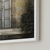 "Saint Germain Window" - Art Print in Rustic Beige by Anne Ciotola - Frame Close-up