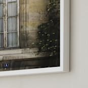 "Saint Germain Window" - Art Print in Rustic Beige by Anne Ciotola - Frame Close-up