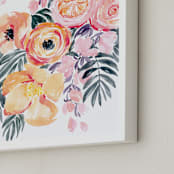 "Danette watercolor bouquet" - Art Print in Tropical rose gold by Rosana Laiz Blursbyai - Frame Close-up