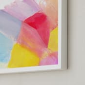 "Fragment 3" - Art Print in Cerise by Hooray Creative - Frame Close-up