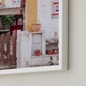 "Aldeia Pequena: Part 2 of 2" - Art Print in Vintage Gold by C. Lorraine Design - Frame Close-up