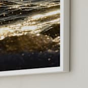 "Sea Sparkle II" - Art Print in champagne by KIMBERLY SMITH - Frame Close-up