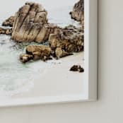 "Coastal Monterey" - Art Print in White by Bree Madden - Frame Close-up