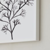 "Sea Botanicals VII" - Art Print in Ash by Luz Alliati - Frame Close-up