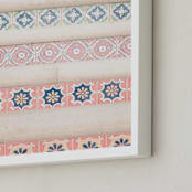 "Mediterranean Staircase 2" - Art Print in Pastel by Shannon Howard - Frame Close-up