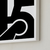 "SF 415" - Art Print in Black and White by Jennifer Morehead - Frame Close-up