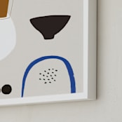 "Surface Study 2" - Art Print in natural gray by Francesca Iannaccone - Frame Close-up