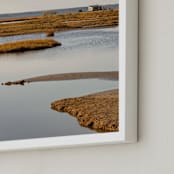 "MarshLand#1" - Art Print in hale brown by Van Tsao - Frame Close-up