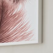 "Touched" - Art Print in Warm Mauve by Debra Pruskowski - Frame Close-up