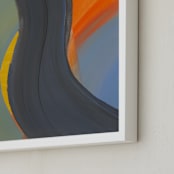 "Freeway" - Art Print in Asphalt by Camille Pietrow - Frame Close-up