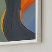 "Freeway" - Art Print in Asphalt by Camille Pietrow - Frame Close-up
