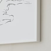"Model9 - portrait size" - Art Print in black and white by Miranda Mol - Frame Close-up