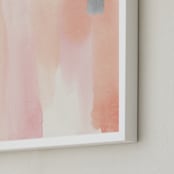 "Brush Strokes No.1" - Art Print in Peach by Little Valley Studio - Frame Close-up