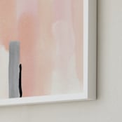 "Brush Strokes No.2" - Art Print in Peach by Little Valley Studio - Frame Close-up