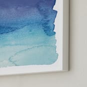 "Blue Ombre" - Art Print in Ocean Blue by Kelsey McNatt - Frame Close-up