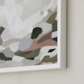 "Avery's Walk" - Art Print in Forest by Melanie Severin - Frame Close-up