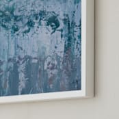 "Carmel" - Art Print in Misty Blue by Camille Pietrow - Frame Close-up