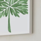 "Greenery I" - Art Print in Soft Green by Luz Alliati - Frame Close-up