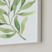 "Greenery III" - Art Print in Moss by Luz Alliati - Frame Close-up