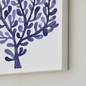 "Sea Botanicals IV" - Art Print in Steel blue by Luz Alliati - Frame Close-up