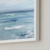"Aqua View " - Art Print in Sea Green by Colleen Ehrlich - Frame Close-up