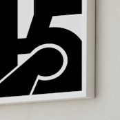 "SF 415" - Art Print in Black and White by Jennifer Morehead - Frame Close-up