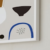 "Surface Study 2" - Art Print in natural gray by Francesca Iannaccone - Frame Close-up
