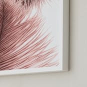 "Touched" - Art Print in Warm Mauve by Debra Pruskowski - Frame Close-up